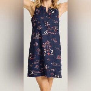 Tommy Bahama Disney Navy and Red Printed Dress